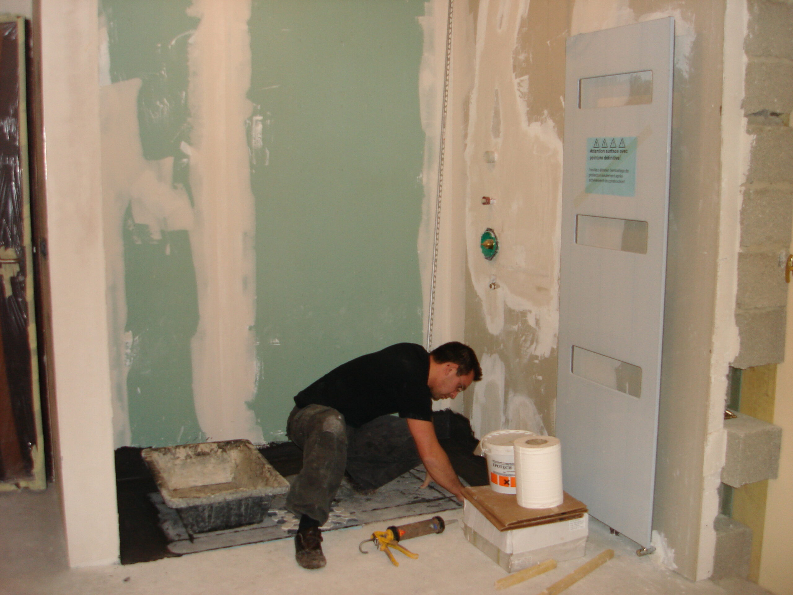 Début aménagement d'une salle de bain